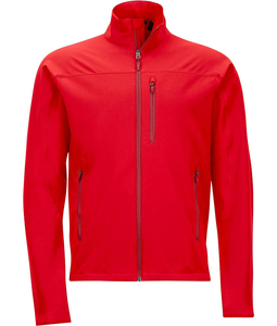 Veste en polaire rouge pour homme, fermeture éclair intégrale, col montant, coupe-vent, vêtement décontracté d'automne, coupe régulière, matière polyester - Product Image 1