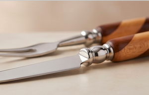 Wooden Handle Stainless Steel <b>Cheese</b> <b>Knives</b> <b>Set</b> Elegant Kitchenware Flatware Dessert Serving Perfect For Weddings And Dining - Product Image 3
