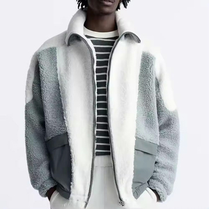 Veste polaire pour homme à fermeture éclair intégrale, en tissu personnalisé, pour usage décontracté et extérieur, service OEM, vente chaude - Product Image 4