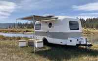 Caravane miniature moderne légère OEM, remorque de voyage, camping-car tractable avec cuisine et salle de bain, LIVRAISON GRATUITE