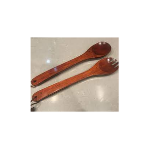 Ensemble de fourchettes et cuillères en bois massif de qualité supérieure pour mariage, fête, desserts, pâtes et nouilles - Product Image 5