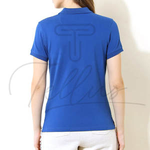 Chemise en coton respirante à manches courtes pour femme, coupe ajustée, avec logo personnalisé de haute qualité - Product Image 4