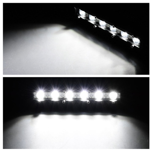 Barra luminosa a LED da 7 pollici con faretti fuoristrada a fila singola 18W Ultra-sottile luce da lavoro diritta per autocarri rimorchi - Product Image 5
