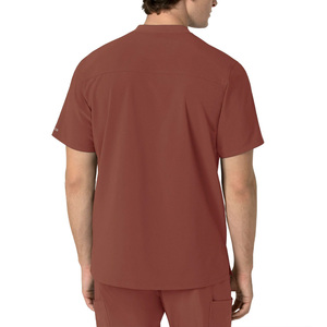 Haut de blouse unisexe personnalisable pour le secteur de la santé, en tissu jersey de polyester léger, avec détection des éclats métalliques, pour hôpital - Product Image 3