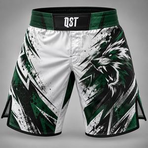 Shorts d'entraînement MMA Premium avec doublure intégrée pour hommes, légers, respirants, séchage rapide, pour la gym, le fitness et les entraînements sportifs - Product Image 1