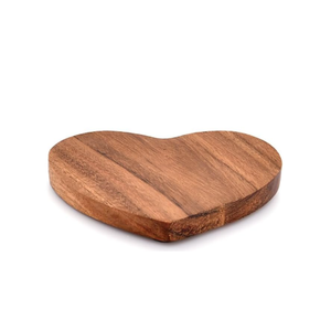 Wholesale Best Price Natural Acacia Wood Heart Shape <b>Coaster</b> <b>Set</b> of 4 Drink <b>Coasters</b> for Party Table from Vietnam - Product Image 2