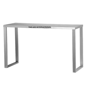 Table console en aluminium de style Art déco, forme géométrique, finition dorée, design durable, décoration de meubles pour salon intérieur - Product Image 2