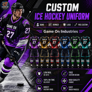 Factory Direct Wholesale High Quality Custom Sublimated Ice Hockey Uniform Full Set Personalized Team Sports Jersey and Pants - Product Image 5