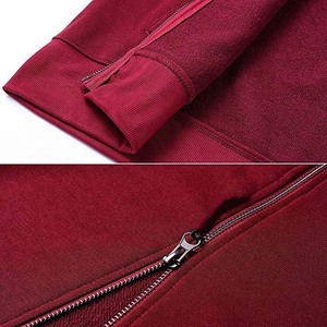 เสื้อฮู้ดซิปแบบโอเวอร์ไซส์ ผ้าฟลีซคอตตอนสำหรับผู้ชาย เสื้อฮู้ดซิปขายส่ง เสื้อผ้ากีฬา รุ่นฮู้ดซิปมีกระเป๋าสำหรับผู้ชาย - Product Image 3