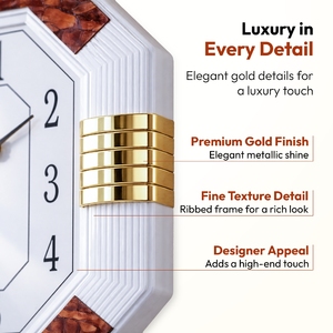 Simple Slim Body Quartz Analog Wall <b>Clock</b> for Home Office <b>Battery</b> Operated Minimalist Design Multiple Color Options - Product Image 3