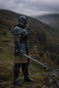 Traje de Armadura de Enano Moria |   Armadura Media de Caballero Guerrero Cosplay Estilo Antiguo Moderno con Grabado en Relieve TARIQ BILAL - Product Image 2