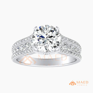 Round Cut Moissanite Vintage Ring Silver Engagement Ring Women Bridal Anniversary Jewelry <b>Gift</b> USA Fashion - Product Image 5