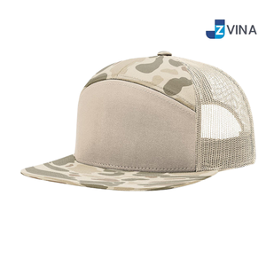 Custom Logo Camouflage Snapback <b>Cap</b> Mesh Back Adjustable Unisex <b>Hat</b> Casual Spring Summer Style - Product Image 2