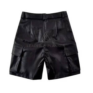 Pantalones Cortos de Cuero Casuales para Hombre, Uso en Exteriores, Precio al por Mayor, Logotipo Personalizado, Ligeros, Hechos en Pakistán - Product Image 2