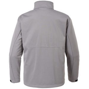 Chaqueta de Forro Polar Gris para Hombre, Cuello Alto, Cierre de Cremallera, Resistente al Viento, Ropa Casual para Exteriores, Temporada de Otoño, Corte Regular - Product Image 2