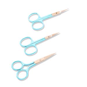 Tijeras de maquillaje de acero inoxidable de alta calidad, herramienta de belleza de hoja curva para uñas, Tijera para cutículas, juego de manicura, precio al por mayor - Product Image 2