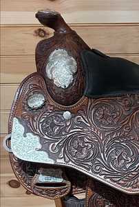 Silla de Montar de Cuero Genuino de Alta Calidad, Duradera, Estilo Western, para Exhibición, Carreras y Senderismo, Portátil, con Accesorios a Juego - Product Image 4