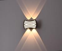 Nouvelles lampes murales d'extérieur à LED avec code QR ciel étoilé, design moderne en aluminium IP65, pour hôtels et décorations murales.