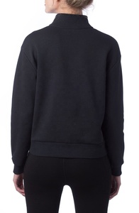 Recién llegado, jersey de manga larga para mujer, sudadera de lana con cremallera y cuello levantado, ropa informal, Color sólido liso para otoño - Product Image 2