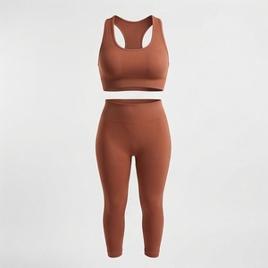 Conjunto de Yoga sin Costuras de Secado Rápido para Mujer, Sujetador Deportivo Reversible, Leggings Transpirables, Ropa Deportiva, Color Personalizado - Product Image 1