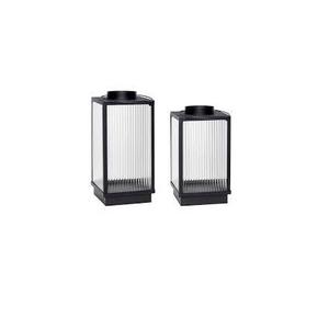 Farol de Metal Dorado Vintage, Farol Navideño de Metal para Mesa, Portavelas para Decoración - Product Image 2