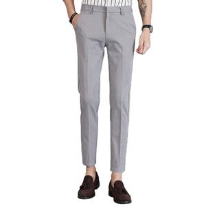 Un grand nombre de pantalons de costume décontractés pour hommes de haute qualité, printemps et automne, coupe slim, élastiques, capris, pantalons pour hommes - Product Image 1