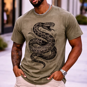 Camiseta Oversize Gris para Hombre, Estilo Veraniego, Transpirable, con Efecto Desgastado, Estilo Urbano, Corte Regular, con Logotipo Personalizado - Product Image 1