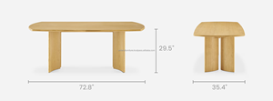 Modern Durable Wooden <b>Dining</b> <b>Table</b> Set with Contemporary Design for Home Apartment Farmhouse Villa Hotel <b>Dining</b> Room Furniture - Product Image 5