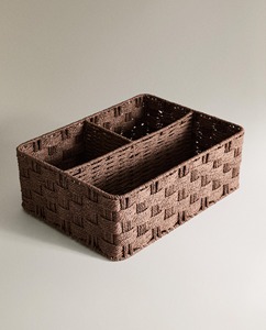 Seagrass storage basket with 3 compartments Handmade Storage Basket Wholesale eco-friendly Made Viet Nam - Product Image 6