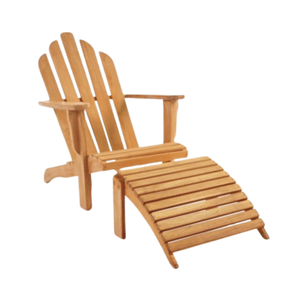 Sillas de playa o jardín hechas de madera de teca con un estilo moderno y sencillo, aptas para uso en exteriores con reposapiés. - Product Image 6