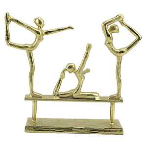 Golden Yoga Figurine Sculpture Modern Artistic Tabletop <b>Decor</b> Handmade Gold Plated Eco-Friendly Durable Living Room Home - Product Image 6
