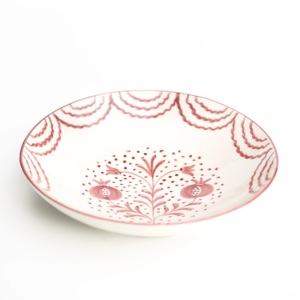 Bol à mélanger en céramique artisanale à motif floral, design élégant et profond pour servir, avec finition artistique émaillée pour une table moderne - Product Image 5