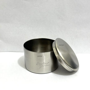 Wholesale Luxury Stainless Steel <b>Candle</b> Jar with Lid Custom Logo Minimalist Metal <b>Candle</b> Vessel For Scented Wax <b>Candle</b> Container - Product Image 1