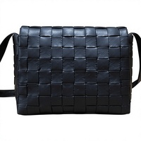 Sac bandoulière tissé Gravs pour femme, sac à bandoulière de luxe en cuir véritable, sac à main d'été tendance vintage japonais, sac à main de mode
