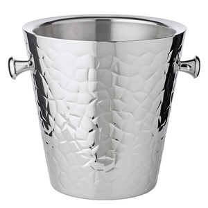Luxury Stag Head Wooden Ice Bucket Rustic Reindeer Antler Handle <b>Wine</b> Chiller Handcrafted Wood & Brass Metal Champagne Tub for - Product Image 6