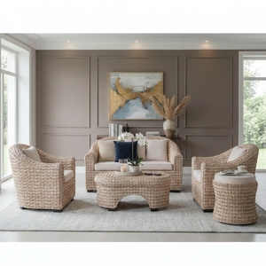 Modern Woven Rattan <b>Dining</b> <b>Armchair</b> Handmade Natural Rattan Frame Cushioned Removable Cover Ergonomic Eco-Friendly <b>Dining</b> Chair - Product Image 2
