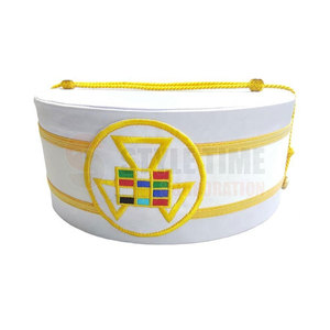 Chapeau maçonnique de qualité supérieure pour les lojges et les événements cérémoniels, avec des détails de couture soignés - Product Image 4