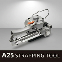 Outil de cerclage pneumatique robuste A25 |   Machine à cerclage pneumatique PP PET pour entrepôt, logistique et fabrication