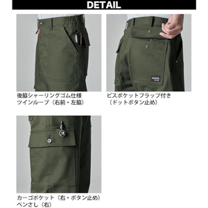 OFERTA Pantalones de Trabajo BURTLE 5023, Elásticos, Otoño Invierno, Industriales, Unisex, Duraderos, Directo de Japón, Nailon/Algodón - Product Image 6