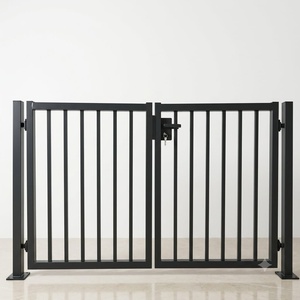 Portails battants en fer forgé de style victorien KHP, sur mesure, avec revêtement en poudre, pour allée extérieure - Product Image 1