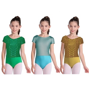 Maillot de Ballet Metálico para Niñas de 5 a 14 Años, Traje de Gimnasia para Actuaciones en Escenario, Venta al por Mayor, Danza Contemporánea, Moderna y Lírica - Product Image 1