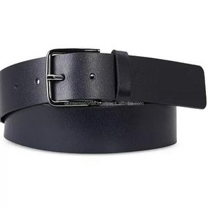 Cinturón informal de cuero de moda para hombre de aspecto elegante vintage en todos los tamaños y colores personalizados con hebilla de metal de níquel negro de alto acabado - Product Image 4