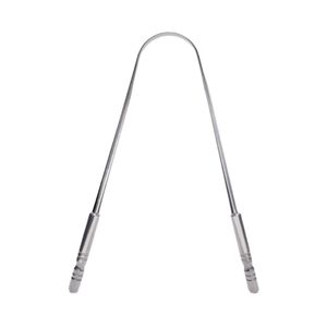 Raspador de Lengua con Punta de Bola en Negro Metálico, Forma de U, de Acero Inoxidable, Higiene Bucal, Eliminador de Bacterias y Mal Aliento, Premium para Adultos - Product Image 5