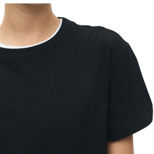 T-shirt basique en coton pour homme et femme, décontracté, à manches courtes, col rond, tissu doux, léger et respirant, vente en gros, personnalisable - Product Image 5