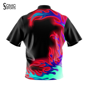 Chemises de bowling personnalisées pour hommes, en jersey à séchage rapide, avec logo, sublimation OEM, vente en gros - Product Image 6