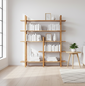 Sole Wooden <b>Rack</b> Crafted Natural Wood Minimalist Design Sturdy Structure Elegant Storage Solution Any Space Furniture - Product Image 4