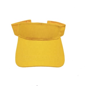 Visière solaire jaune unisexe, chapeaux de protection UV pour femmes et hommes, casquettes de tennis, baseball, golf en gros - Product Image 2