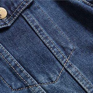 Elegant Jeans Jackets For Men Classic Casual Style Durable Jeans Jackets For Weekend Daily Fashion - Product Image 6