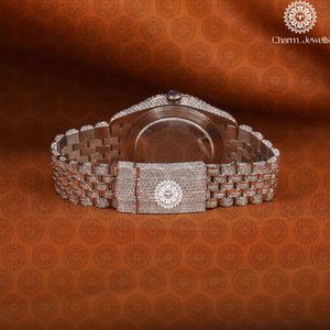 Charm_Jewells Luxury Women Stainless Steel <b>Watch</b> Tonneau Case 38mm Analog Quartz Sapphire Crystal <b>Diamond</b> Bracelet Fashion - Product Image 4
