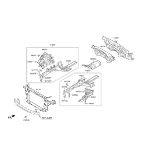 Pièces et accessoires pour voitures et camions Santa Fe, neufs, autres, côté droit 645022W500 - Product Image 2
